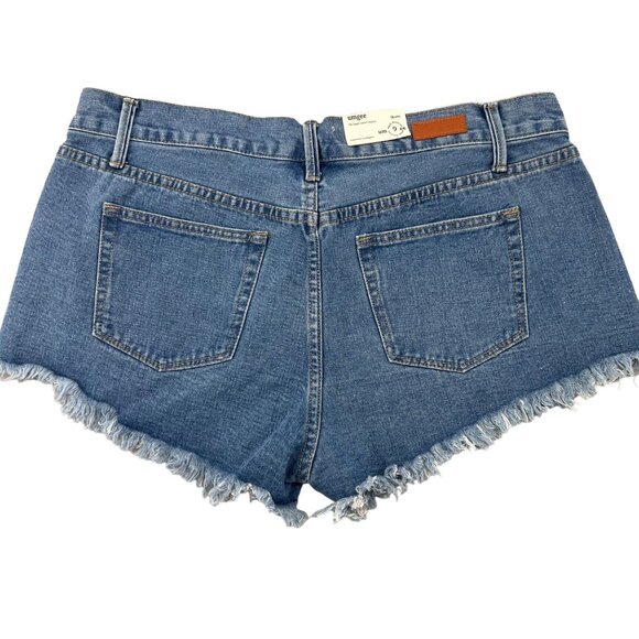 Umgee Women's Distressed Denim Jean Shorts 9 New - Picture 2 of 10